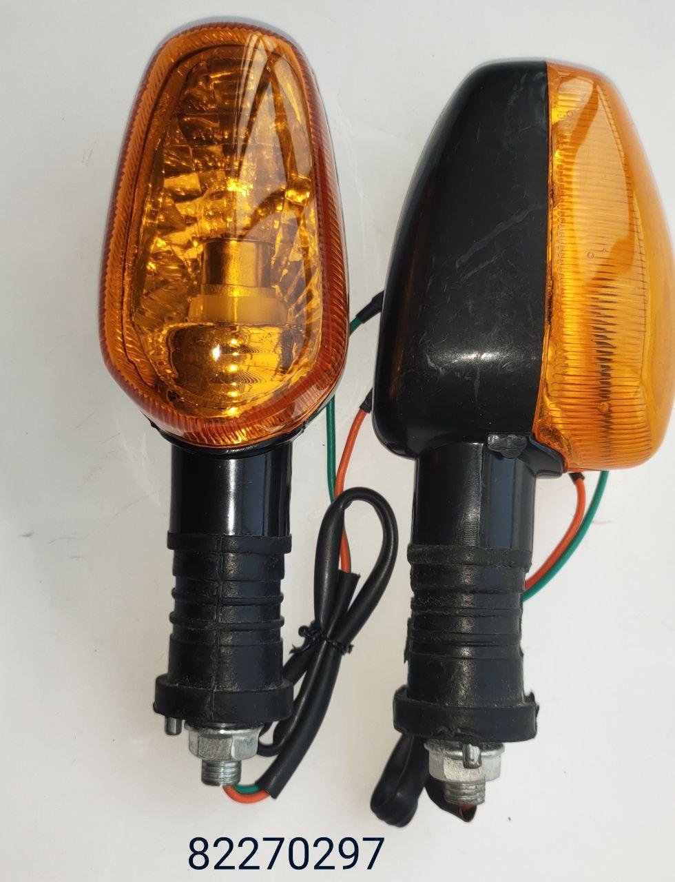 BLK STAR CITY FRONT (RH+LH) AMBER