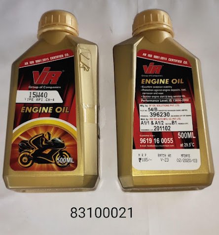 15W-40 CH-4: 500 ML